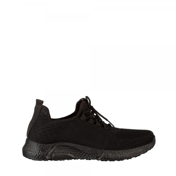 Pantofi sport barbati negri din material textil Torro, 2 - Kalapod.net